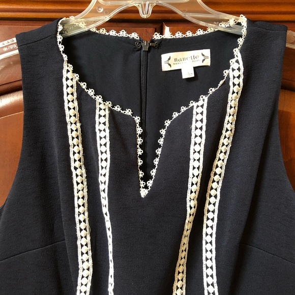 Nanette Laporte Navy Dress. Size 4. - Picture 2 of 6